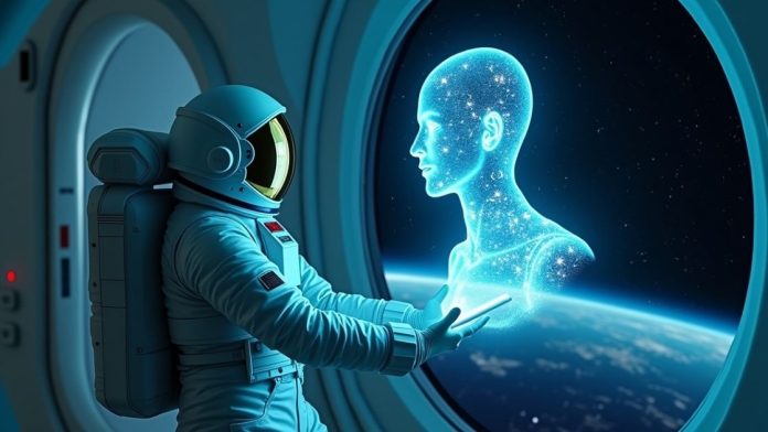 Holographic Communication in Space